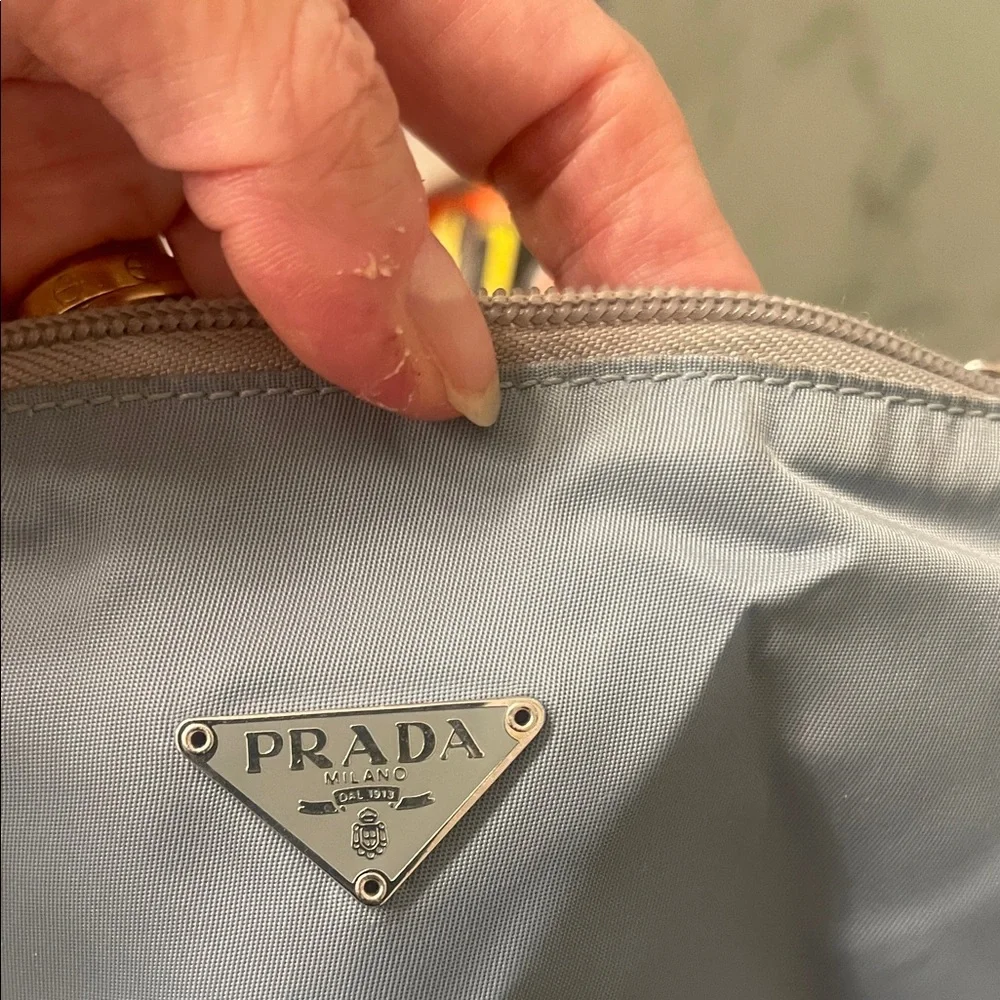 Prada Sky Blue Cosmetic Bag - Picture 2 of 7